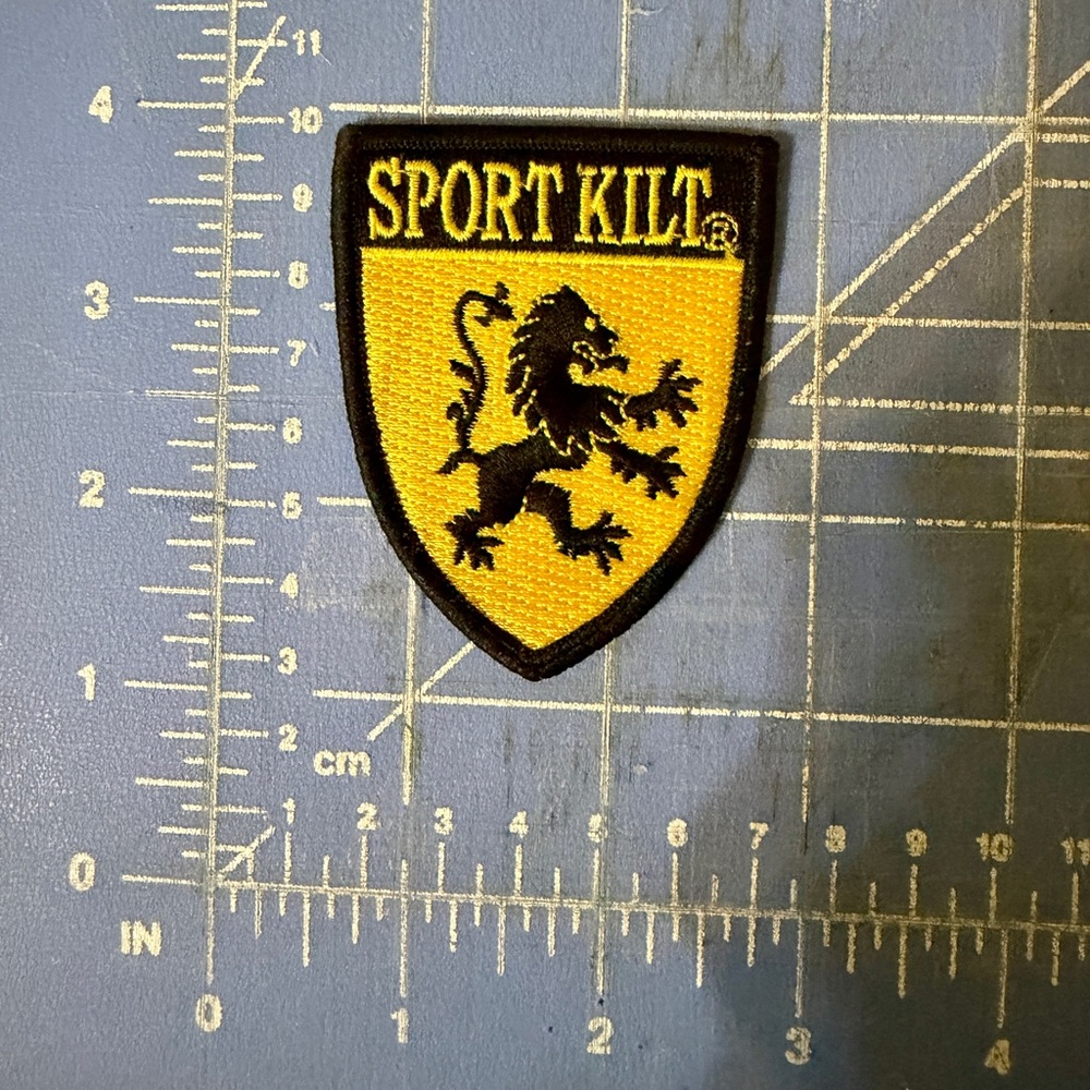 Sport Kilt Patch with Lion Emblem